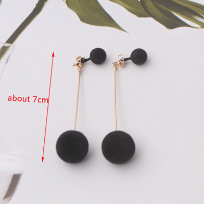 Melni piekārti gari auskari sievietēm Trīsstūrveida kvadrātveida auskari nolaižamie auskari 2024 boucle oreille femme Modes rotaslietas