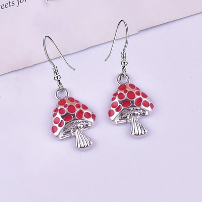 Vintage Boheemi stiilis gooti seene dekoratiivsed rõngaskõrvarõngad nišisulamist ehted Loomingulised kingitused naiste tüdrukutele