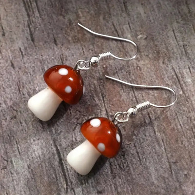 Vintage Boheemi stiilis gooti seene dekoratiivsed rõngaskõrvarõngad nišisulamist ehted Loomingulised kingitused naiste tüdrukutele