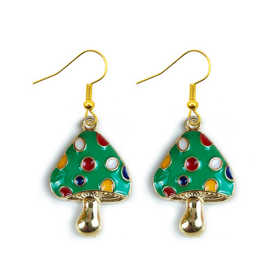 Vintage Boheemi stiilis gooti seene dekoratiivsed rõngaskõrvarõngad nišisulamist ehted Loomingulised kingitused naiste tüdrukutele