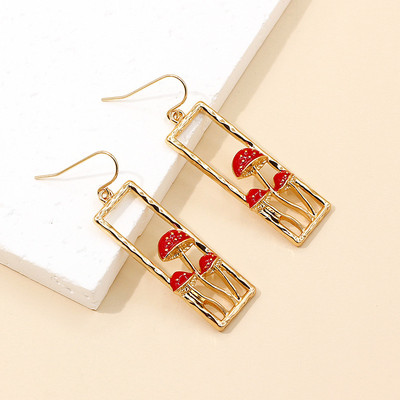 Vintage Boheemi stiilis gooti seene dekoratiivsed rõngaskõrvarõngad nišisulamist ehted Loomingulised kingitused naiste tüdrukutele