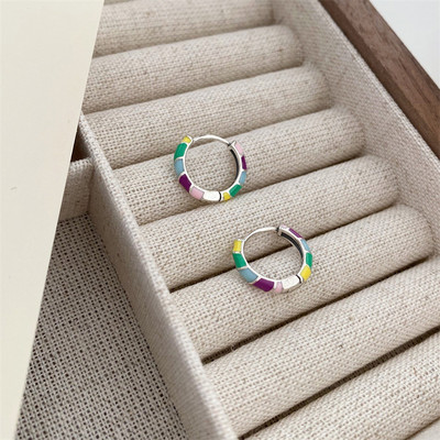 Roostevabast terasest siledast metallist paksud kõrvarõngad naistele, tüdrukutele, mood, ümmargused rõngad, rõngad, kõrvarõngad, punk-ehted