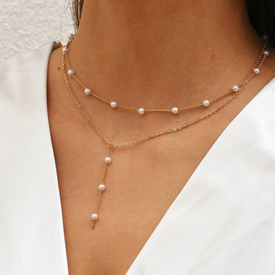 2022 UUS peo pulmakrae naistele Kuldplaadiga sädelev rangluu mitmekihiline kett Choker kaelakee ehted sõbrapäevaks G