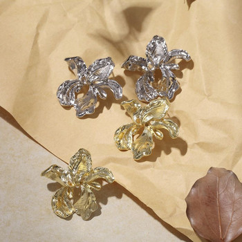 Bohemian Geometric Gold Χρώμα Ginkgo Biloba Σκουλαρίκια σε σχήμα φύλλων για γυναίκες Statement Κοσμήματα αυτιών Αξεσουάρ Punk