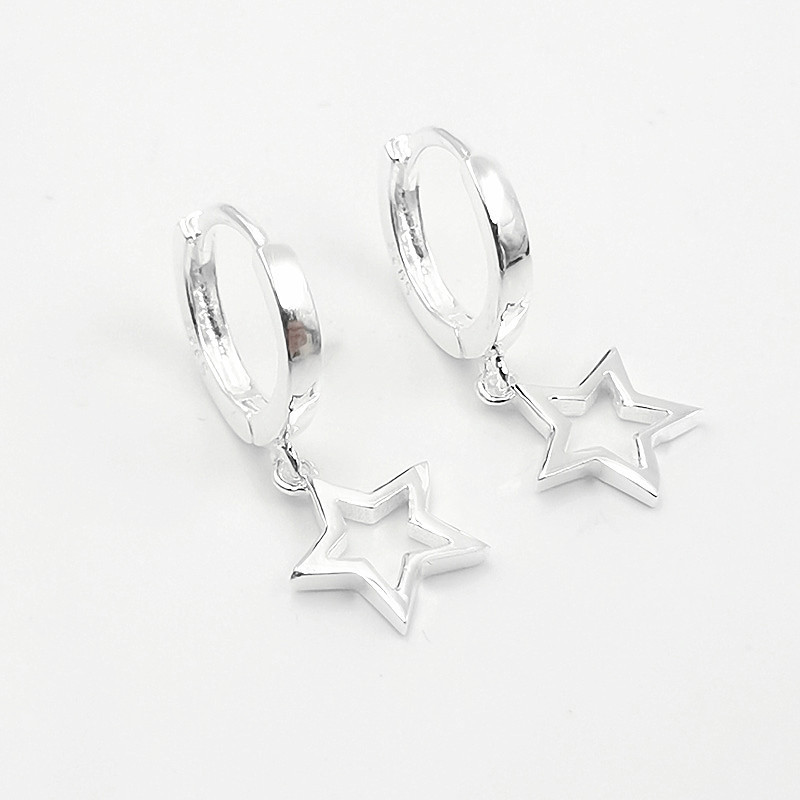 Nauji kūrybingi auskarai mini žvaigždute Mados Tremella auskarai Dovanos moterims Dovanos Šventiniai Papuošalai Mieli Mini Mažos Žvaigždės Auskarai