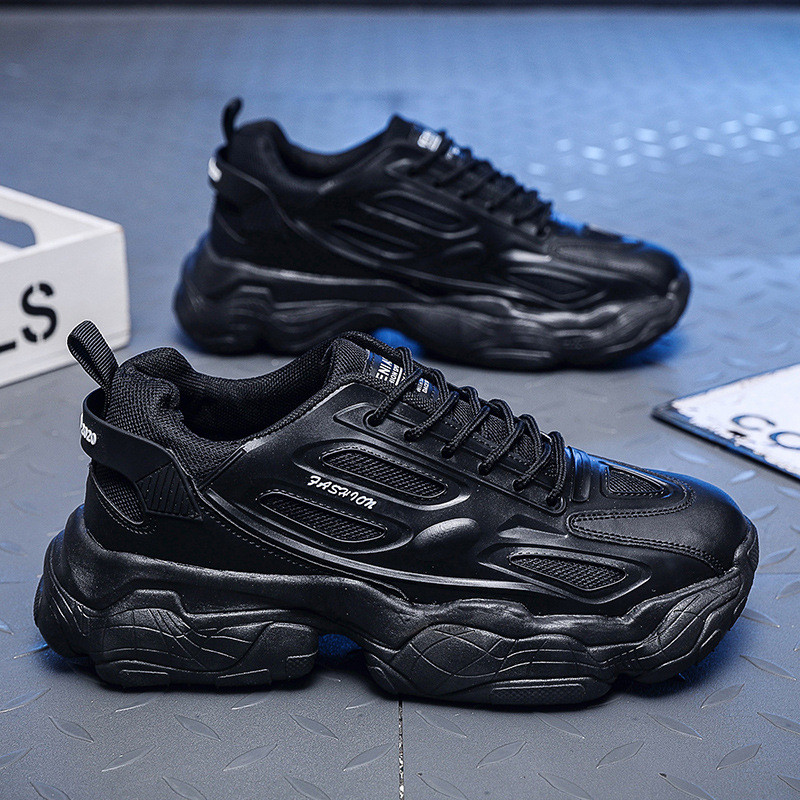 Kevadised ja sügisesed uued meeste spordijalatsid Üliõpilaste hingavad Trend paksu tallaga vabaajajalatsid Mugavad ja mitmekülgsed spordijalatsid