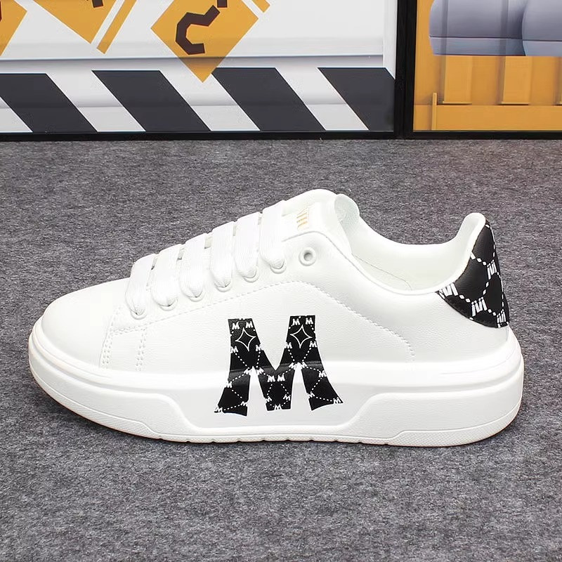 Luksusa zīmola Dizaina kedas vīriešiem Modes korejiešu versija Burtu apdruka Tāfeles apavi Mīksti Viegli Sieviešu pastaigu apavi