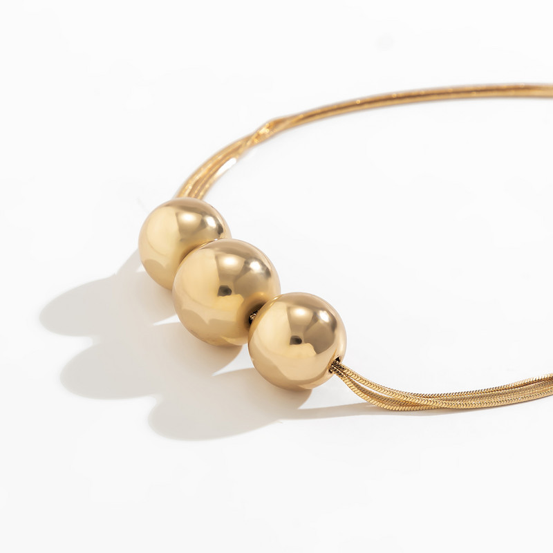 Aukštos kokybės Goth Twisted Snake grandinės karoliai moterims Punk Big Ball pakabukas raktikaulis Choker Grunge Neck Papuošalai Steampunk Nauja