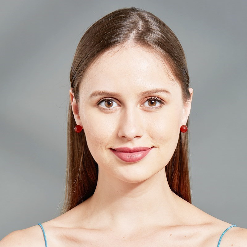 Muuda parem looduslikust kivist Ametüst Tiigrisilm Ahhaat Ümmargused Helmed Naiste Mood Lihtsad roostevabast terasest kristallist kõrvaklapid