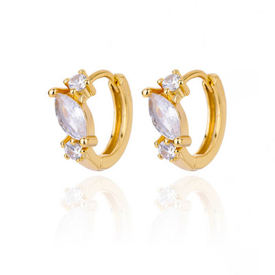 Elegantiški apvalūs auskarai moterims merginoms Prabangūs nerūdijančio plieno auskarai senoviniai vestuviniai sužadėtuvės Estetiškos papuošalų aretes