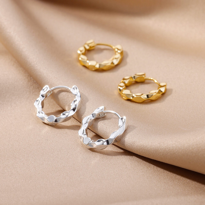 Elegantiški apvalūs auskarai moterims merginoms Prabangūs nerūdijančio plieno auskarai senoviniai vestuviniai sužadėtuvės Estetiškos papuošalų aretes