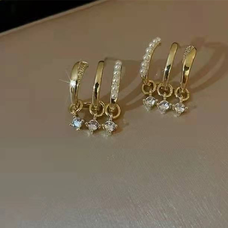 New Fashion Multi-ring auskari Simple Sweet New Style Auskari sievietēm