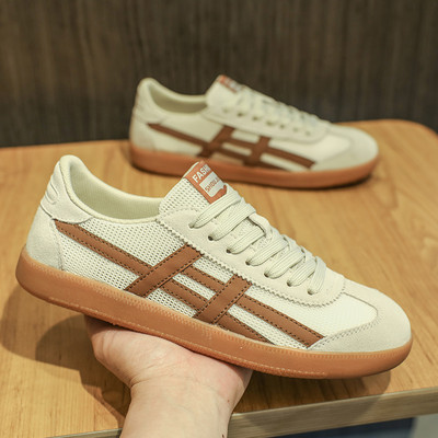 2023 m. nauji vyriški sportbačiai tinkliniai plokščiapadžiai batai madingi kvėpuojantys retro treniruočių batai lengvoji atletika sportiniai laisvalaikio batai studentų avalynė