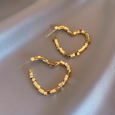 2022. gada jauni modes lavandas purpursarkani auskari sievietēm, metāls, zelta, savīti Art Line, purpursarkani auskari, dāvanu rotaslietu vairumtirdzniecība