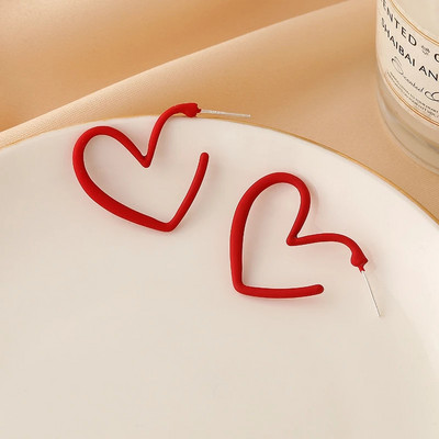 2022. gada jauni modes lavandas purpursarkani auskari sievietēm, metāls, zelta, savīti Art Line, purpursarkani auskari, dāvanu rotaslietu vairumtirdzniecība