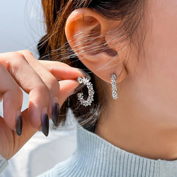 2023 Νέα τάση της μόδας Μοναδικός σχεδιασμός Κομψό εκλεκτά σκουλαρίκια ακανόνιστου σχήματος C Γυναικεία κοσμήματα Premium δώρο χονδρικής