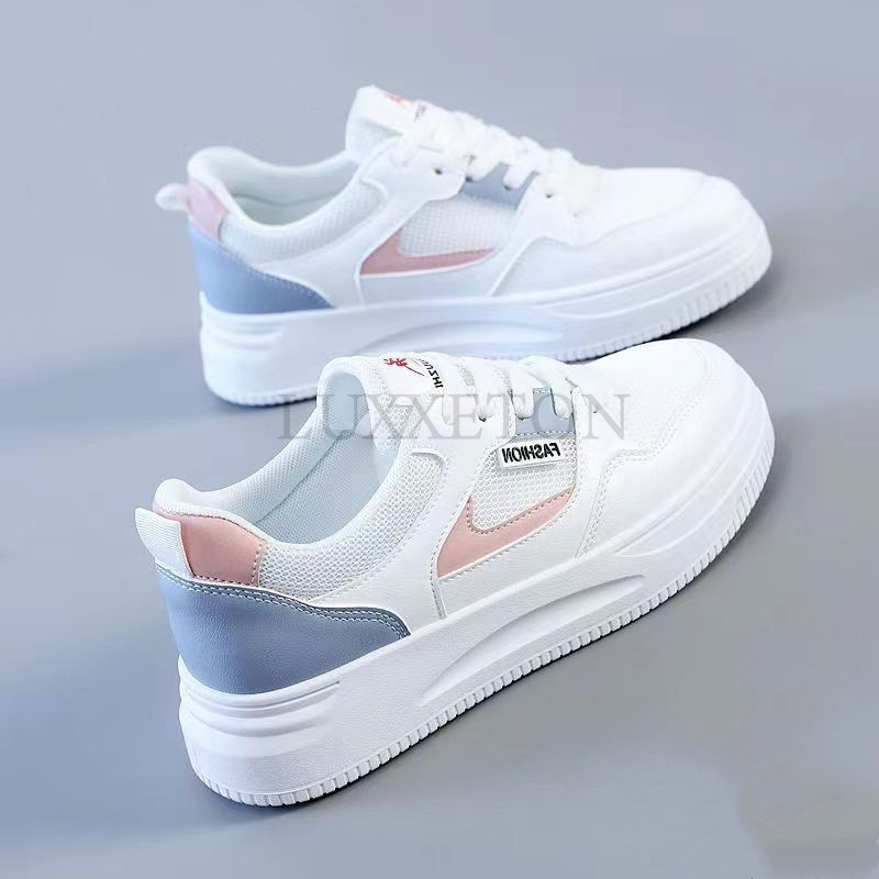 2024Uued naiste tossud, vabaaja vulkaniseeritud spordijalatsid Moodsad valged naiste kingad, sügistalvised kingad