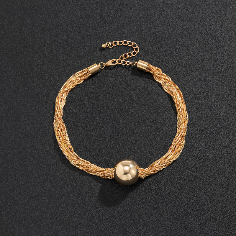 Punk paksud ketid kuulripatsiga kaelakeega naistele Hip-hop lühike turske Choker kaelakee 2022 Moeehted kaelarihma jaoks