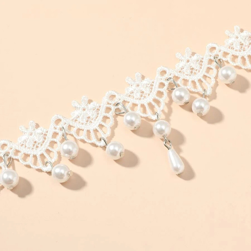 Klasszikus gótikus tetoválás csipke nyaklánc női címer gyöngy medál varázs nyakláncok Boho ékszer karácsonyi ajándék X079