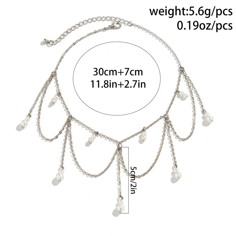 IngeSight.Z Gothic Black Crystal Long Pušķīšu kulonu kaklarota sievietēm Punk Sudraba Krāsa Cross Link Chain Choker Necklace Party