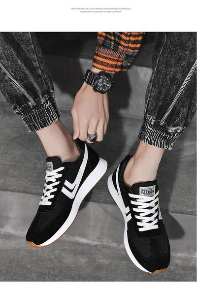 Vulcanize Shoes Vīriešu Causal kedas Āra Sporta Elpojoši Vīriešu Skriešanas Apavi Šņorējamie Tīkla apavi Zapatillas De Deporte