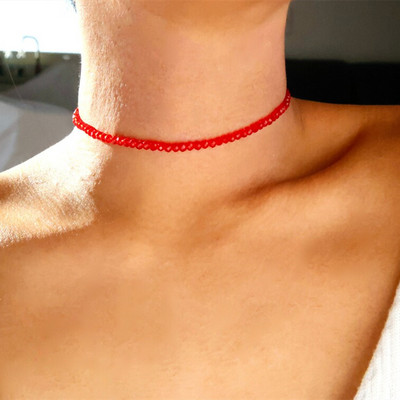 Modni brend Jednostavne crne perle Kratka ogrlica Ženski nakit Ženske ogrlice s ogrlicama Bijoux Femme Ženska ogrlica za zabavu 2023.