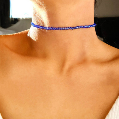 Modni brend Jednostavne crne perle Kratka ogrlica Ženski nakit Ženske ogrlice s ogrlicama Bijoux Femme Ženska ogrlica za zabavu 2023.