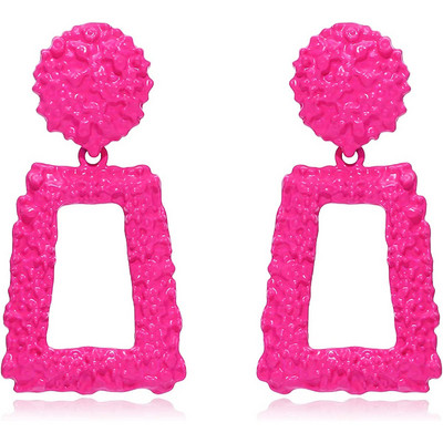 Roosa värvi lilledega kõrvarõngad naistele geomeetria südameleht liblikapeo ehted armsad tüdrukud kõrvarõngad pühade kingitused