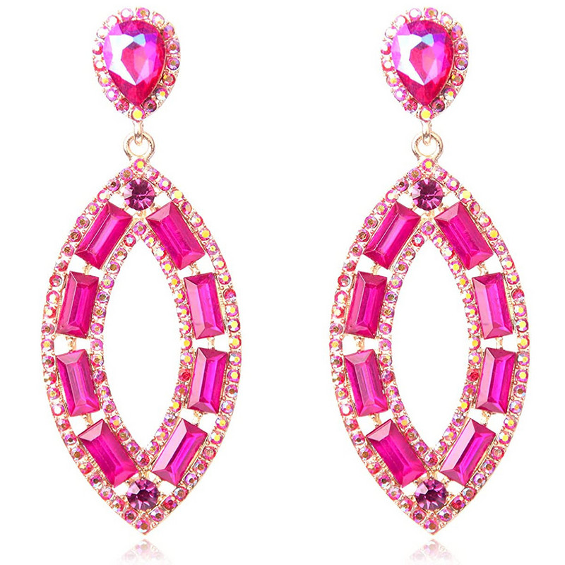 Roosa värvi lilledega kõrvarõngad naistele geomeetria südameleht liblikapeo ehted armsad tüdrukud kõrvarõngad pühade kingitused