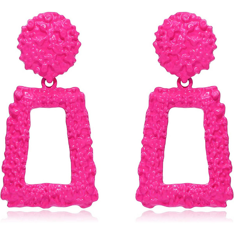 Roosa värvi lilledega kõrvarõngad naistele geomeetria südameleht liblikapeo ehted armsad tüdrukud kõrvarõngad pühade kingitused