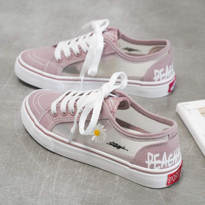 Suvine uus võrkpinnaga lameda põhjaga vabaajajalatsid Moodsad tossud Naiste kevad- ja sügisesed luksuslikud disainjalatsid