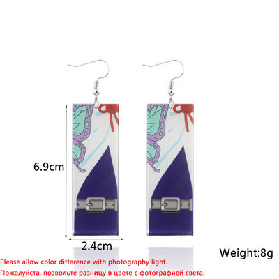 Jauni zilas krāsas ģeometriski auskari sievietēm Bohēmijas ziedu tauriņu piekariņi, sieviešu piekaramie auskari 2024 aretes de mujer