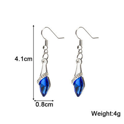 Jauni zilas krāsas ģeometriski auskari sievietēm Bohēmijas ziedu tauriņu piekariņi, sieviešu piekaramie auskari 2024 aretes de mujer