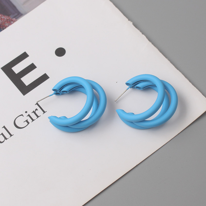 Jauni zilas krāsas ģeometriski auskari sievietēm Bohēmijas ziedu tauriņu piekariņi, sieviešu piekaramie auskari 2024 aretes de mujer