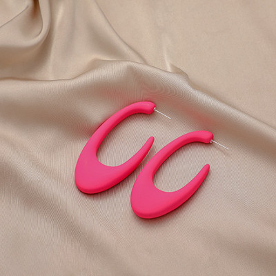 Eiropas un Amerikas jauni pārspīlēti lieli auskari personības ūdens piliens dobi sieviešu auskari modes ģeometriski auskari