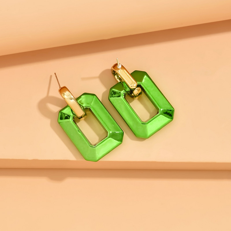 AYAYOO metāla krāsas akrila Y2K auskari sievietēm, strūklas, ādas jauns korejiešu modes stils серьги женские