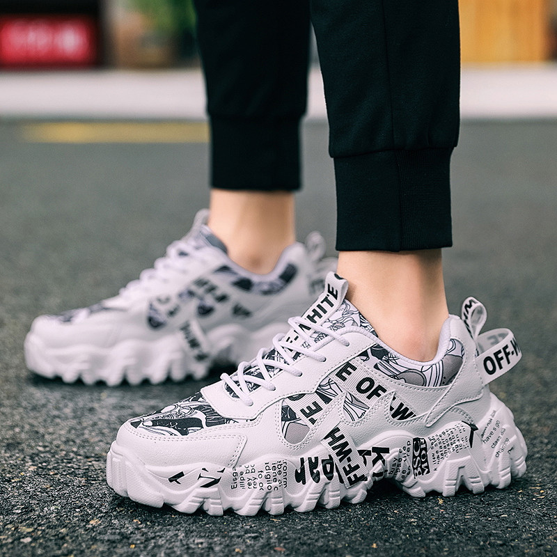 Meeste vulkaniseeritud kingad lõuend paksu põhjaga libisemiskindlad jalatsid mugavad hingavad rulajalatsid vabaaja platvormiga tossud