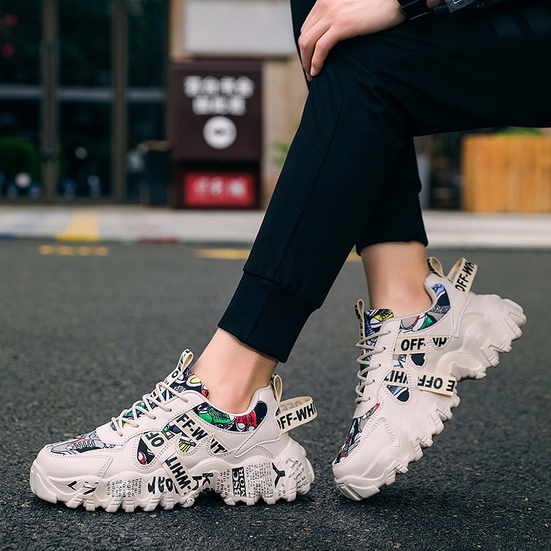 Meeste vulkaniseeritud kingad lõuend paksu põhjaga libisemiskindlad jalatsid mugavad hingavad rulajalatsid vabaaja platvormiga tossud