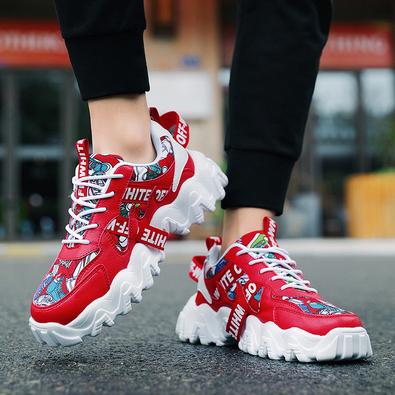 Meeste vulkaniseeritud kingad lõuend paksu põhjaga libisemiskindlad jalatsid mugavad hingavad rulajalatsid vabaaja platvormiga tossud