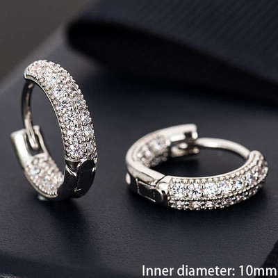 Jauna mode, pilna ar Rhinestone burtu D auskari sievietēm Luksusa zīmola zelta krāsas metāla mazi auskari ballītes rotaslietas dāvana