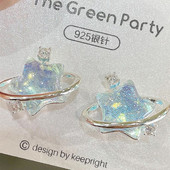 Korea Mood Goth Harajuku Vintage armas Y2k Star Bowknot Moon Kõrvarõngad Naised Tüdrukud Esteetilised 90ndad EMO ehted Aksessuaarid