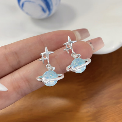 Korea Mood Goth Harajuku Vintage armas Y2k Star Bowknot Moon Kõrvarõngad Naised Tüdrukud Esteetilised 90ndad EMO ehted Aksessuaarid