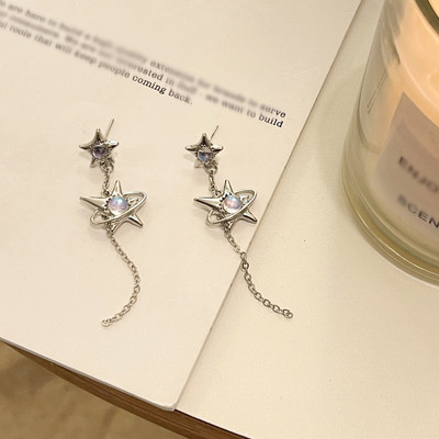 Korea Mood Goth Harajuku Vintage armas Y2k Star Bowknot Moon Kõrvarõngad Naised Tüdrukud Esteetilised 90ndad EMO ehted Aksessuaarid