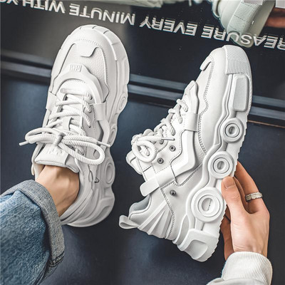 European Station Παπούτσια Παπούτσια Ανδρικά Ανοιξιάτικα Αθλητικά Παπούτσια Casual Αύξηση Εσωτερικού ύψους Ευέλικτο Μοναδικό Ανδρικά