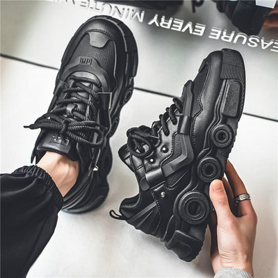 European Station Παπούτσια Παπούτσια Ανδρικά Ανοιξιάτικα Αθλητικά Παπούτσια Casual Αύξηση Εσωτερικού ύψους Ευέλικτο Μοναδικό Ανδρικά