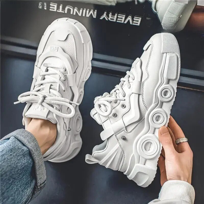 European Station Παπούτσια Παπούτσια Ανδρικά Ανοιξιάτικα Αθλητικά Παπούτσια Casual Αύξηση Εσωτερικού ύψους Ευέλικτο Μοναδικό Ανδρικά