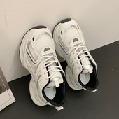 Naiste Luksuslikud paksu tallaga tossud Mood vabaajajalatsid Välistossud Naiste võrkkangast hingavad meeste tennise vulkaniseeritud jalanõud