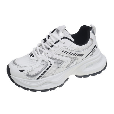 Naiste Luksuslikud paksu tallaga tossud Mood vabaajajalatsid Välistossud Naiste võrkkangast hingavad meeste tennise vulkaniseeritud jalanõud