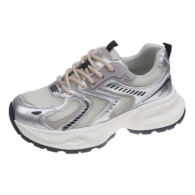 Naiste Luksuslikud paksu tallaga tossud Mood vabaajajalatsid Välistossud Naiste võrkkangast hingavad meeste tennise vulkaniseeritud jalanõud