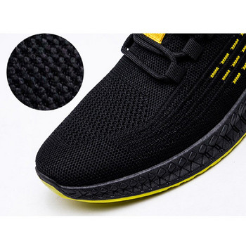 Модни маратонки Мъжки Вулканизирани обувки Мъжки маратонки Air Mesh Леки ежедневни обувки Мъжки черни обувки Tenis Masculino